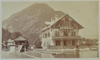 cca 1860-1880 Ausztria 25 db keményhátú fotó különböző városok képeivel Insbrucktól - Halstattig / c...