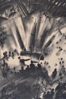 Ruzicskay György (1896-1993): Illusztráció a Szerelemkeresőből, algrafia, papír, jelzett az algrafiá...