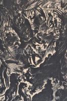 Ruzicskay György (1896-1993): Illusztráció a Szerelemkeresőből, algrafia, papír, jelzett az algrafiá...