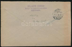 Inflation cover (7. díjszabás) Távolsági levél Betűs Tl.2./10f bérmentesítéssel