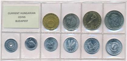 1985. 2f-20Ft 10db klf, érmés forgalmi sor fóliatokban T:1 Adamo FO18