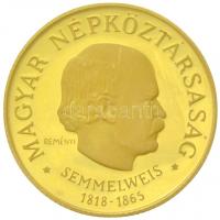 1968. 50Ft Au Semmelweis Ignác (4.21g/0.900) T:1 (eredetileg PP) / Hungary 1968. 50 Forint Au Ignác Semmelweis (4.21g/0.900) C:UNC (originally PP) Adamo EM29, Krause KM#583