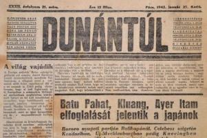 1920-1922 A Budapesti Hírlap 5 száma + A Dunántúl c. újság 2 száma + az Új Nemzedék c. újság egy szá...