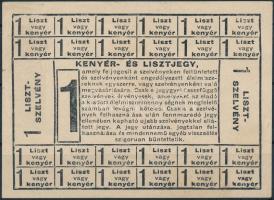 1946. "Kenyér- és lisztjegy" teljes szelvény T:III