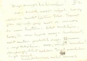 Erős hittel győzünk!; M. Kir. Kapisztrán János 6. Honvéd Kerékpáros Zászlóalj levelezőlapja / Hungar...