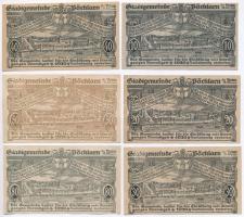 Ausztria / Pöchlarn 1920. 10h-80h (6xklf) szükségpénz T:I-,II
Austria / Pöchlarn 1920. 10 Heller - ...