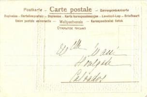 Art Nouveau postcard, Unknown Publisher s: Basch Árpád (EK)