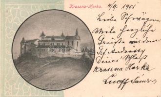 Krasznahorka, Krásna Horka; Vár, kiadja a Sajó-vidék / castle, Art Nouveau (vágott / cut)