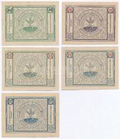 Ausztria / Bischofstetten 1920. 10h-80h (5xklf) szükségpénz T:I- tűly.
Austria / Bischofstetten 192...