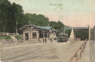 Budapest XII. Zugliget, Villamos vasút végállomás (ázott sarkak / wet corners)