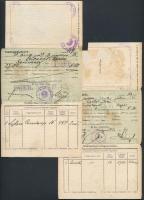 1928-1930 Ugyanazon személy három egymást követő évből származó vadászjegye + az Egervidéki Vadásztársaságba szóló tagsági igazolványa