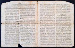 1835 A Jelenkor c. újság 18. száma benne I. Ferenc király halálhíréről szóló tudósítással