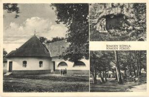 Somodi-fürdő, Drienovec; Fürdő, barlang, kiadja Vécsey József / spa