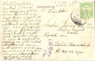 1911 Kecskemét, Látkép a földrengésről; Református főgimnázium és Jogakadémia, Fischl Dávid könyvnyo...