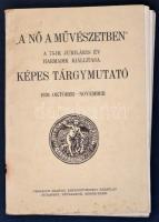 1936. október-november "A nő a művészetben" a 75-ik jubiláris év harmadik kiállításának képes tárgymutatója, Országos Magyar Képzőművészeti Társulat Budapest