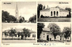 Demecser, Elek Emil kastélya, vasútállomás, Községháza, református templom