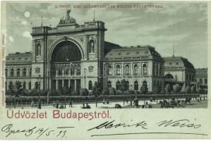 1899 Budapest VII. Keleti pályaudvar, Ottmar Zieher litho (EK)