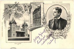 Arad, Nemzeti és Nyári színház, Zilahy Gyula igazgató; Bloch H. nyomdája / theatres, director, decorated floral, Art Nouveau (EK)