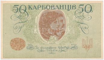 Ukrajna / Autonóm Köztársaság 1918. 50K felrecsúszott előlapi és hátlapi nyomat T:I-
Ukraine / Auto...