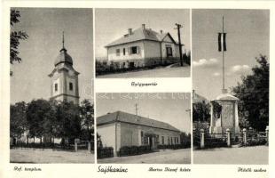 Kazincbarcika, Sajókazinc; Gyógyszertár, Hősök szobra, Bartos József üzlete