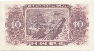 Románia 1952. 10L kék sor- és sorozatszámmal T:III
Romania 1952. 10 Lei with blue serial C:F
Kraus...