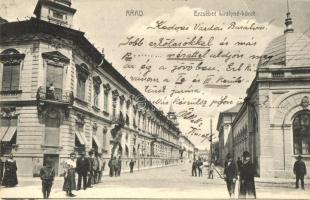 Arad, Erzsébet királyné körút / street (EB)