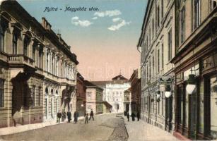 Nyitra, Nitra; Megyeház utca / street, shops (EK)