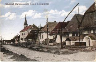 Técső, Tacovo; Kossuth utca. kiadja Szabó Lipót / street view