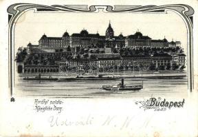 Budapest I. Királyi várpalota, Art Nouveau, litho