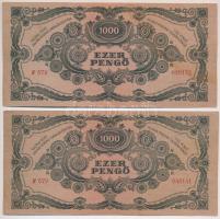 1945. 1000P (4x) sorszámkövetők (2+2) T:I-,II