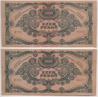 1945. 1000P (4x) sorszámkövetők (2+2) T:I-,II
