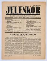 1940 a Jelenkor 2. évf. 8. száma, érdekes írásokkal