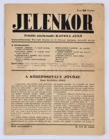 1940 a Jelenkor 2. évf. 21. száma, érdekes írásokkal