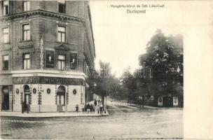 Budapest XIII. Hungária körút és Szent László út, góygyszertár, Heidt János kiadása (EB)