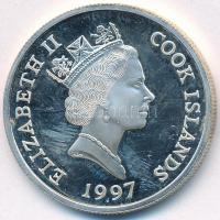 Cook-szigetek 1997. 2$ Ag "Erzsébet anyakirályné 1980" T:PP ujjlenyomat,felületi karc
Coo...