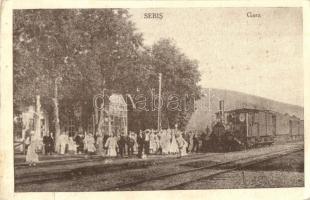 Borossebes, Sebis; Vasútállomás gőzmozdonnyal / railway station, locomotive. Editura Stojkovits so Békés (EK)