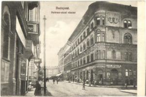 Budapest VII. Bethlen utca, Heim Gyula üzlete, kávéház (EK)