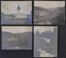 cca 1910 4 db felvidéki fotó (Gölnicbánya (2×), Tátra, Mecenzéf) / 4 Slovakia photos 11×8 cm