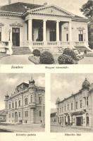 Zombor, Sombor; Magyar Olvasókör, Krónits-palota, Nikolits-ház, Hofherr és Schrantz gépgyár képviselősége. kiadja Schön Adolf / reading circle, palaces, machine factory's office