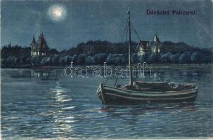 Palics, Palic; este / night