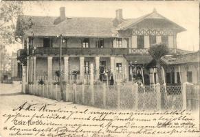 Csízfürdő, Ciz Kupele; Igazgatói lak az udvarral. kiadja Fógel Mór / directorates apartment and courtyard