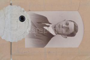 1928 Flóderer István (1907-1991) gyógyszerész, okmánybélyeg szakíró leckekönyve, neves oktatók aláír...