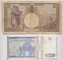 Románia 1941. 2000L + 1993. 5000L + 2000. 50.000L + 2005. 1L T:I,III,IV
Romania 1941. 2000 Lei + 19...