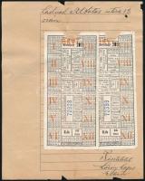 1912-1921 Budapesti Közúti Vaspálya Társaság / Budapesti Egyesített Városi Vasutak - 4 db ellenőri j...