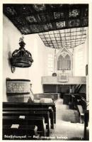 Bánffyhunyad, Huedin; Református templom belső / Calvinist church, interior