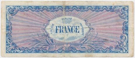 Franciaország / Szövetséges katonai kiadás 1944. 100Fr T:III- ragasztott,ly.
France / Allied milita...