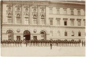 1905 Budapest VIII. Magyar Királyi Honvéd Ludovika Akadémia, katonák, photo