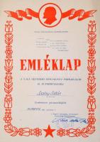 Nagy szocreál oklevél tétel. kb 30 db majdnem mind különféle