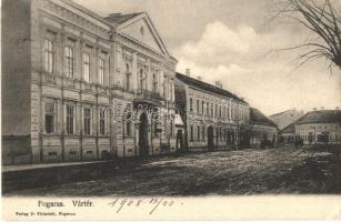 1908 Fogaras, Fagaras; Vártér / castle, square (EK)
