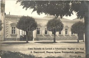 Nagyenyed, Aiud; Magyar Iparos Önképzőkör székháza, Horváth felvétele / community hall of the industrial workers (EK)